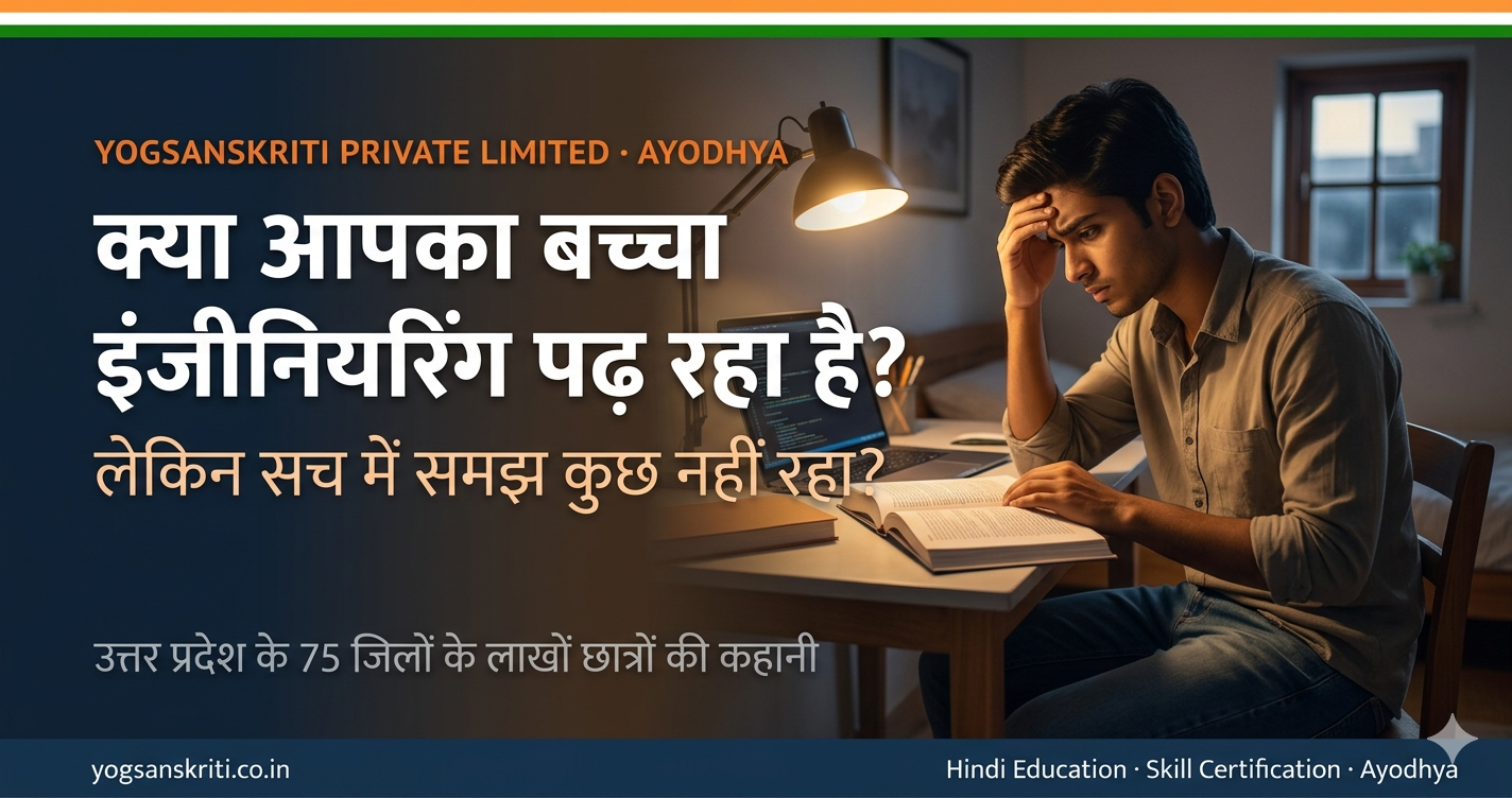 क्या आपका बच्चा इंजीनियरिंग पढ़ रहा है — लेकिन सच में समझ कुछ नहीं रहा?